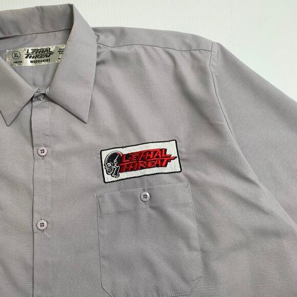 Lethal Threat Bombs Away Workshirt Button Up XL - Picture 3 of 4